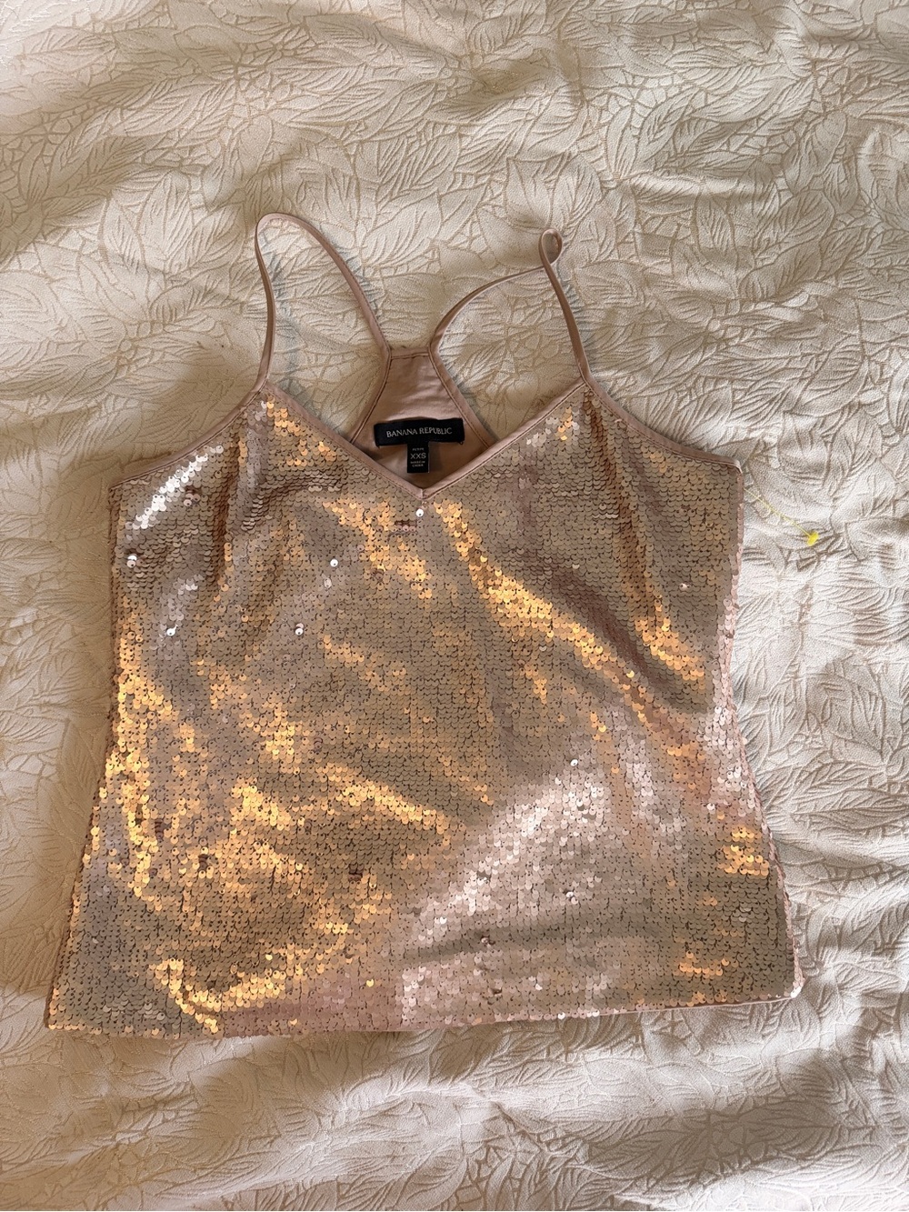 Banana Republic Rose Gold Sequin Camisole - Picture 2 of 4
